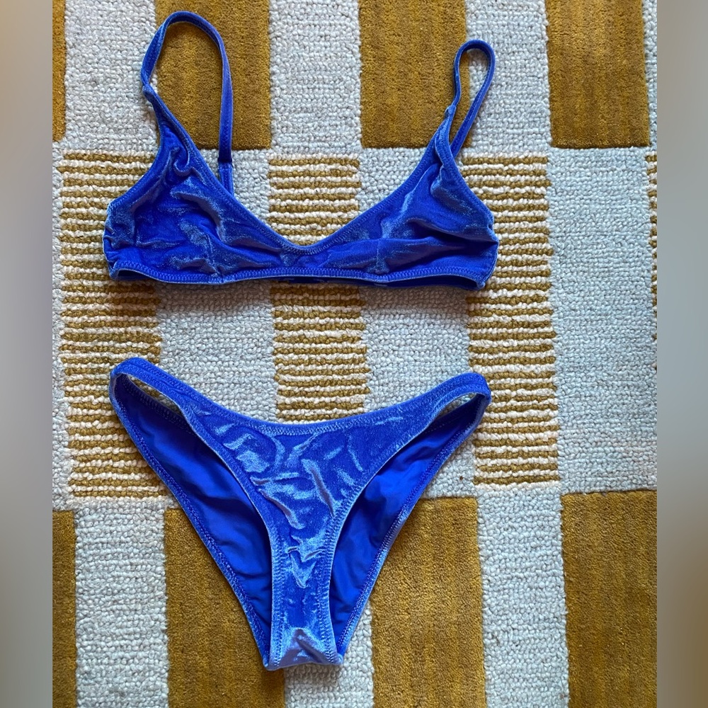 Triangl Blue Velvet *Bottom* (top, size medium, sold separately)